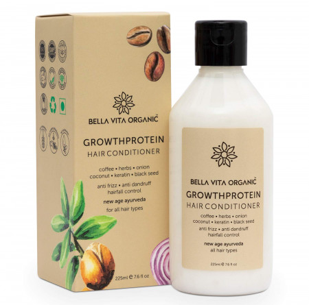 Bella Vita Organic Growth Protein Hair Fall Control Conditioner For Dry & Frizzy Hair, 225 ml