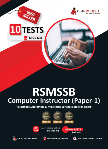 RSMSSB Rajasthan Computer Instructor Paper 1 Book 2022 | 10 Full-length Mock Tests (1000+ Solved Questions) Paperback – 21 March 2022