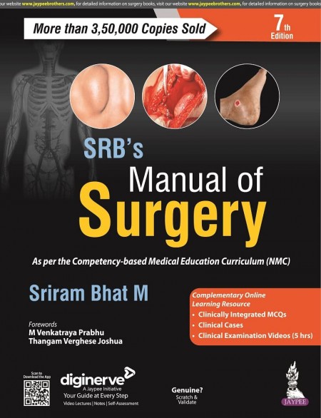 SRB Manual of Surgery 7th Edition 2023 By Sriram Bhat