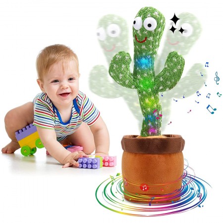 Toys Talking Cactus Baby Toys for Kids Dancing Cactus Toys Can Sing Wriggle & Singing Recording Repeat What You Say Funny Education Toys for Children Playing Home Decor Items for Kids