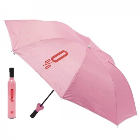 Foldable Bottle Umbrella - Unisex Windproof UV and Rain Protection Double Layer Folding Portable Umbrella with Bottle Cover