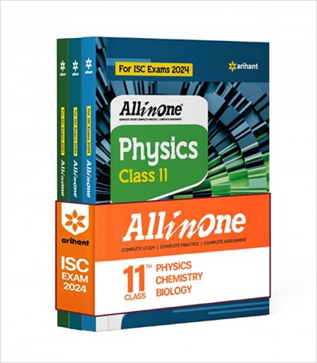 Arihant All In One Class 11th Physics, Chemistry, Biology for ISC Exam 2024 (Set of 3 Books)