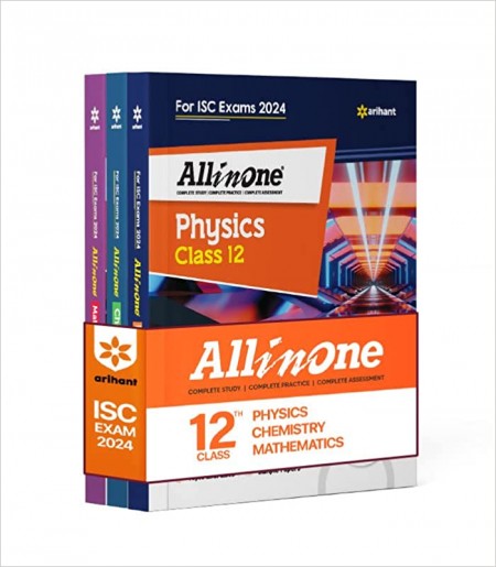 Arihant All In One Class 12th Physics, Chemistry, Mathematics for ISC Exam 2024 (Set of 3 Books)
