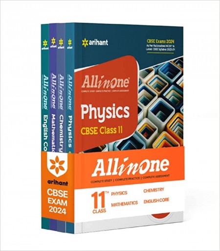 Arihant All In One Class 11th Physics, Chemistry, Mathematics, English Core for CBSE Exam 2024 (Set of 4 Books)