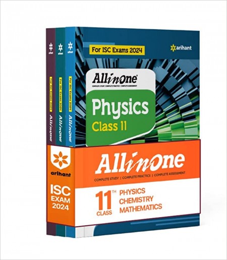 Arihant All In One Class 11th Physics, Chemistry, Mathematics for ISC Exam 2024 (Set of 3 Books)