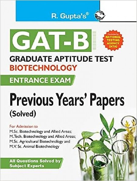 Graduate Aptitude Test–Biotechnology (GAT-B) Previous Years' Paper (Solved)