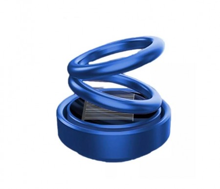 Double Ring Rotating Shaped Car Air Freshner Blue